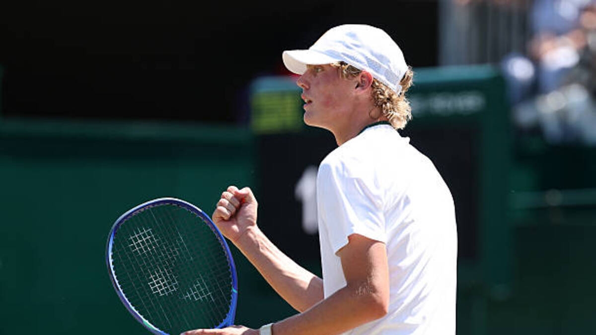 Cruz Hewitt, cuartofinalista en Wimbledon 2026 junior. Foto: gettyimages