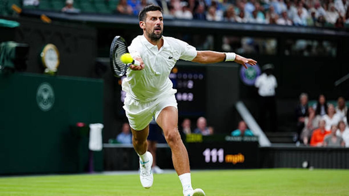 Novak Djokovic, horario dónde ver ante Rinderknech en Wimbledon 2026. Foto: gettyimages