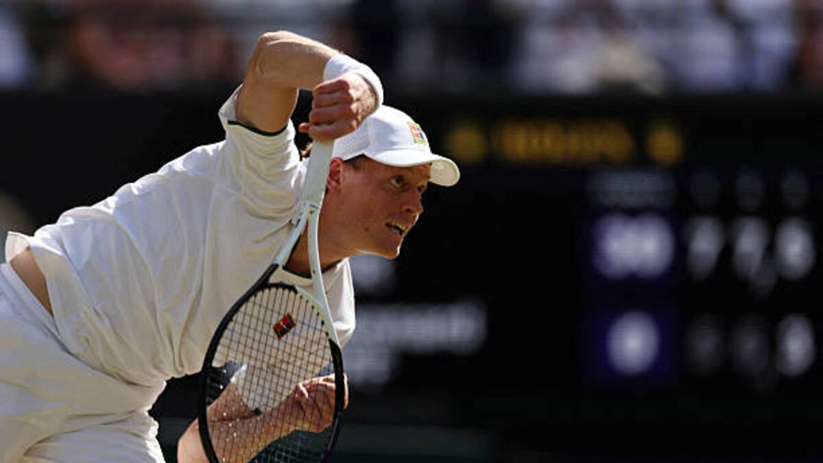 Jannik Sinner, importancia del saque en Wimbledon 2026. Foto: gettyimages