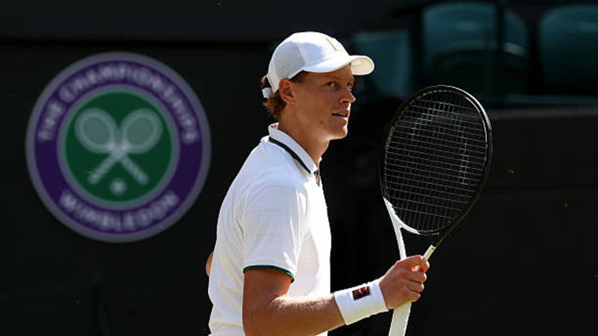 Jannik Sinner, sufrimiento por calor. Foto: gettyimages