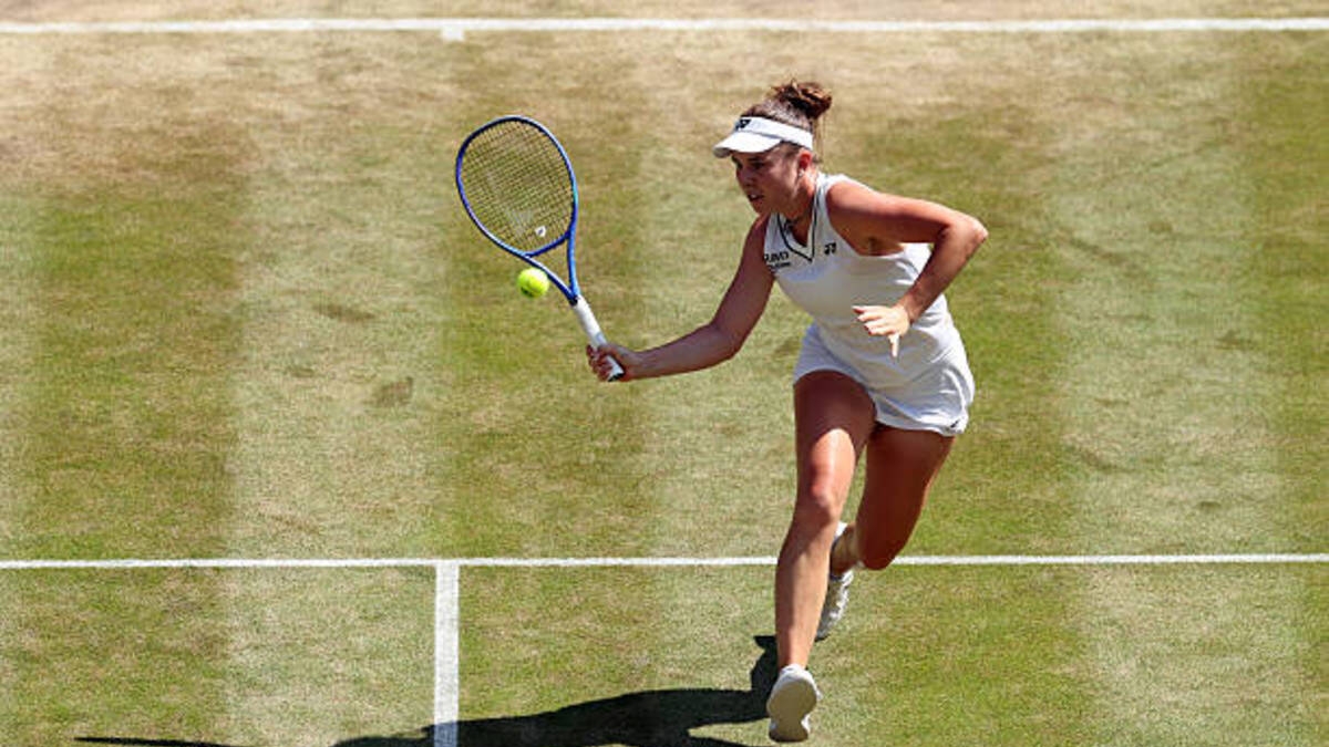 Linda Noskova, semifinalista en Wimbledon 2026. Foto: gettyimages