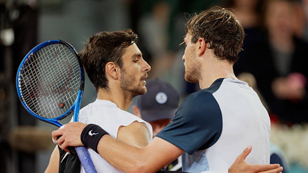 Lorenzo Musetti y Jack Draper, en 2025. Foto: gettyimages