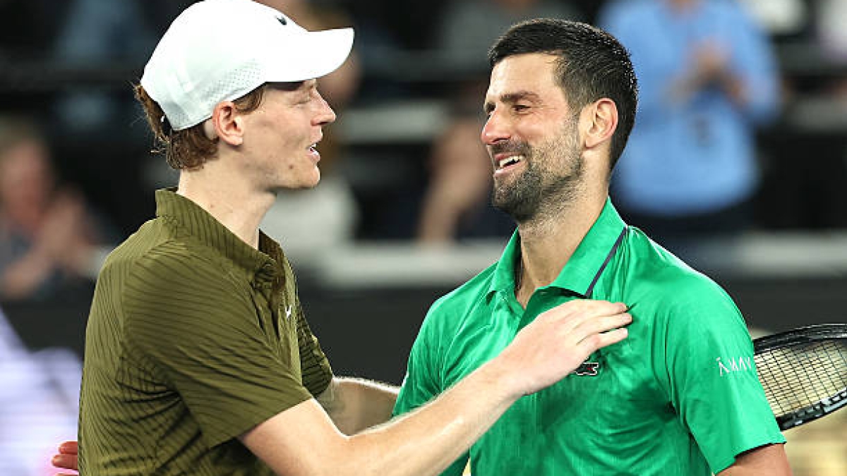 Así será la batalla entre Sinner y Djokovic en Australia. Fuente: Getty