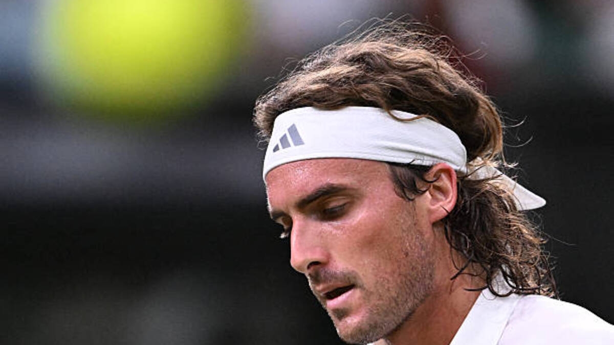 Stefanos Tsitsipas habla tras perder con Djokovic en Wimbledon. Foto: gettyimages