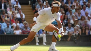 Rafael Nadal en Wimbledon. Foto: Getty Images