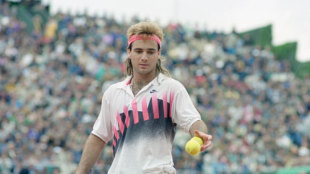 Andre Agassi en Roland Garros 1990. Fuente: Getty