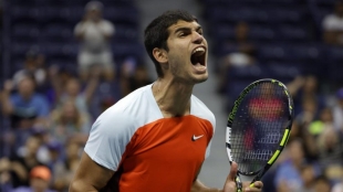 EN DIRECTO: Cuartos de final del US Open 2022, Carlos Alcaraz - Jannik Sinner. Foto: Getty