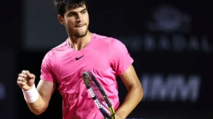 Alcaraz empieza siendo un vendaval. Foto: Getty