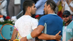 Carlos Alcaraz y Rafael Nadal, copan ranking ATP. Foto: gettyimages
