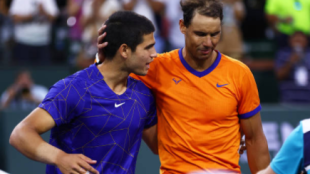 Carlos Alcaraz y Rafa Nadal. Fuente: Getty