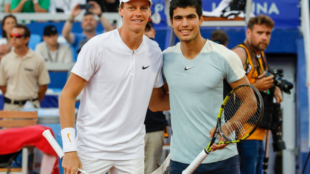 Alcaraz y Sinner, final del ATP 250 de Umag 2022  Fuente: Getty