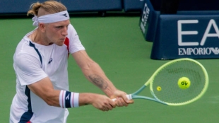 Alejandro Davidovich gana a Garín en Indian Wells 2023. Foto: gettyimages
