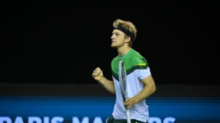 Alejandro Davidovich, progresión en Rolex París Masters 2020. Foto: gettyimages