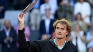 Alexander Zverev en el Mutua Madrid Open. Foto: Getty