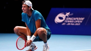 Alexei Popyrin, título en Singapur. Foto: gettyimages