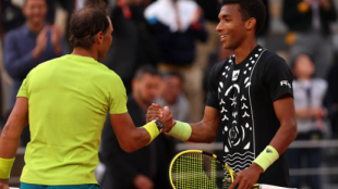 Aliassime, tras ceder ante Nadal en Roland Garros. Fuente: Getty