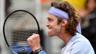Andrey Rublev en el ATP Roma 2023. Foto: Getty