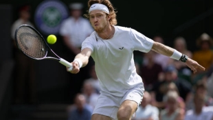 Andrey Rublev habla de Djokovic en Wimbledon 2023. Foto: gettyimages