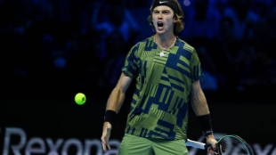 Andrey Rublev responde a Tsitsipas. Foto: gettyimages