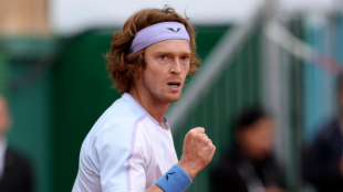 Andrey Rublev en Masters 1000 Montecarlo 2023. Foto: Getty