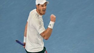 Andy Murray gana a Thanasi Kokkinakis en Open de Australia 2023. Foto: gettyimages