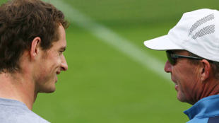 Andy Murray junto a su entrenador, Ivan Lendl. Fuente: Getty