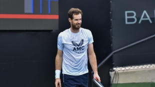Andy Murray habla sensaciones en San Diego. Foto: Matt Fitzgerald, Tennis.com