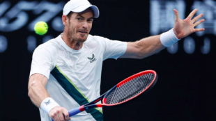 Andy Murray durante el pasado Open de Australia. Foto:Getty