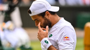 Esta fue la gran equivocación de Berrettini ante Djokovic en la final de Wimbledon. Foto: Getty