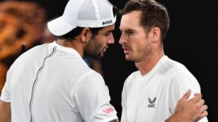 Berrettini: "Es increíble lo que Andy es capaz de hacer después de tantas operaciones". Foto: Getty