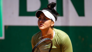 Bianca Andreescu entrenando para Roland Garros 2023. Foto: Getty