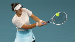 Bianca Andreescu gana a Garbiñe Muguruza. Foto: gettyimages