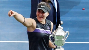 Bianca Andreescu cree que ser hija única motivó en sus padres darle independencia. Foto: Getty