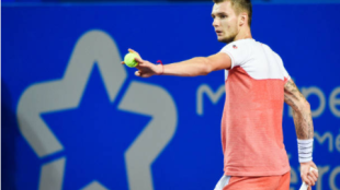Alexandar Bublik en el torneo de Montpellier. Fuente: Getty