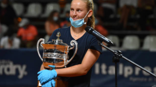 Fiona Ferro con su título en Palermo. Fuente: Getty