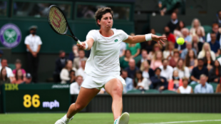 Carla Suárez, despedida de Wimbledon 2021. Foto: gettyimages