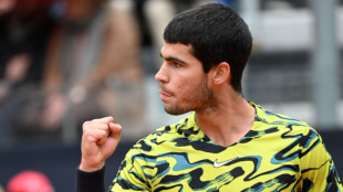 Carlos Alcaraz triunfa en su debut en el ATP Roma 2023. Foto: Getty