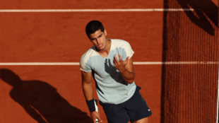 Carlos Alcaraz en Roland Garros 2022. Foto: Getty