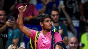 Carlos Alcaraz en el ATP Buenos Aires 2023. Foto: Getty
