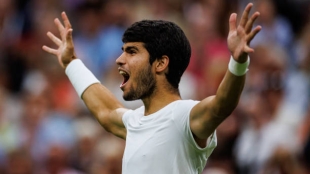 Carlos Alcaraz, declaraciones antes de final Novak Djokovic en Wimbledon 2023. Foto: gettyimages