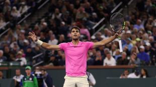 Carlos Alcaraz en Indian Wells 2023. Foto: Getty