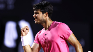 Carlos Alcaraz en el Río Open 2023. Foto: Getty