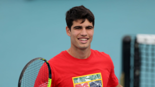 Carlos Alcaraz arranca con victoria en el Miami Open 2023. Fuente: Getty
