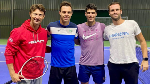 Marco Cecchinato y Carlos Alcaraz en Villena