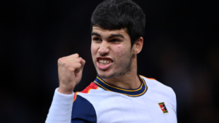 Carlos Alcaraz gana a Herbert en París-Bercy 2021. Foto: gettyimages