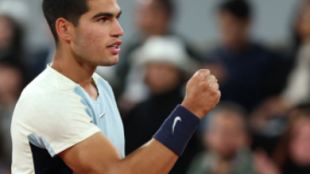 Carlos Alcaraz en Roland Garros 2022. Foto: Getty