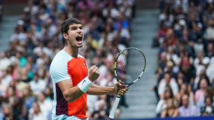 Carlos Alcaraz en el US Open 2022. Foto: Getty
