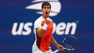 Carlos Alcaraz gana a Brooksby en US Open 2022. Foto: gettyimages