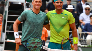 Rafa Nadal y Casper Ruud en la final de Roland Garros 2022. Foto: Getty