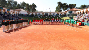 El famoso Centralito durante una eliminatoria de Copa Davis. Fuente: Getty